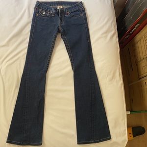 True Religion Low Rise Flare Jeans Size 26